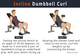 Seated Incline Dumbbell Curls